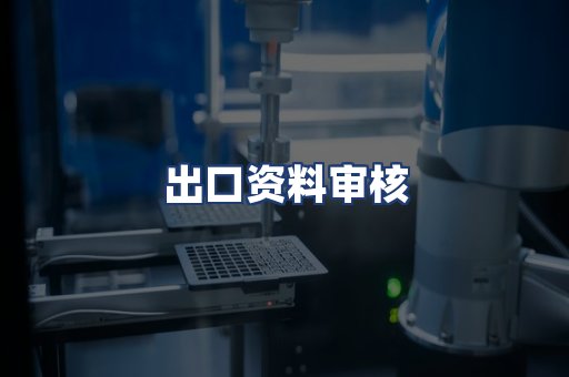 出口资料审核